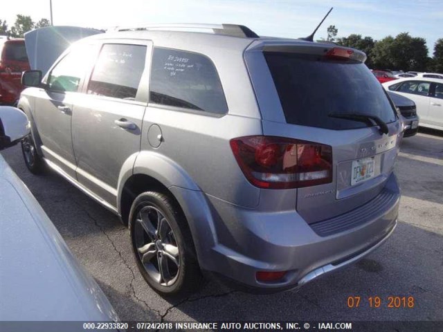 3C4PDCGG2JT156598 - 2018 DODGE JOURNEY CROSSROAD SILVER photo 1