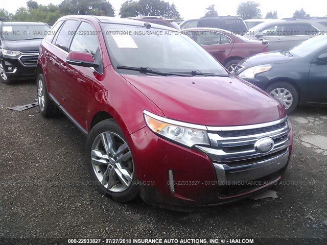 2FMDK4KC8CBA80043 - 2012 FORD EDGE LIMITED RED photo 1