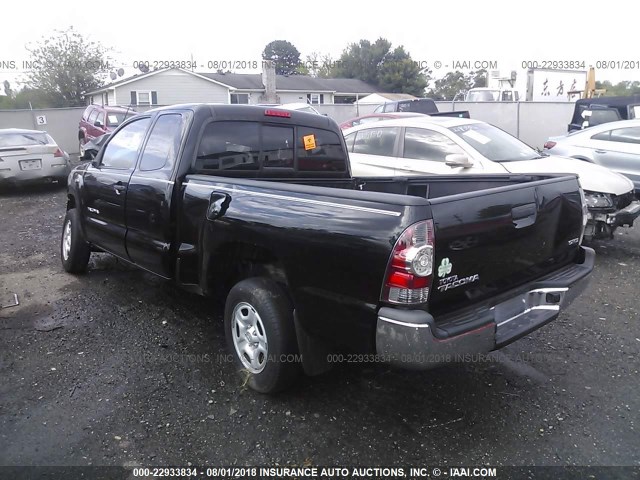 5TFTX4CN1CX019689 - 2012 TOYOTA TACOMA ACCESS CAB Schwarz Foto 3