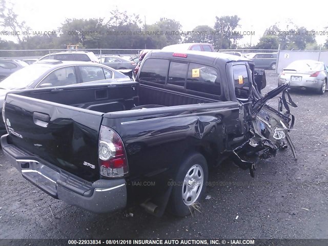 5TFTX4CN1CX019689 - 2012 TOYOTA TACOMA ACCESS CAB Schwarz Foto 4