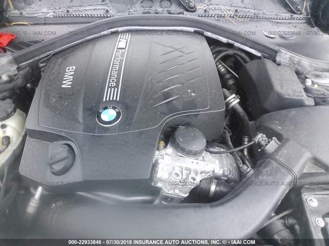 WBA1J7C54EVW84463 - 2014 BMW M235I BLACK photo 10