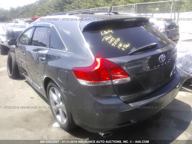 4T3BK11A19U005149 - 2009 TOYOTA VENZA GRAY photo 3