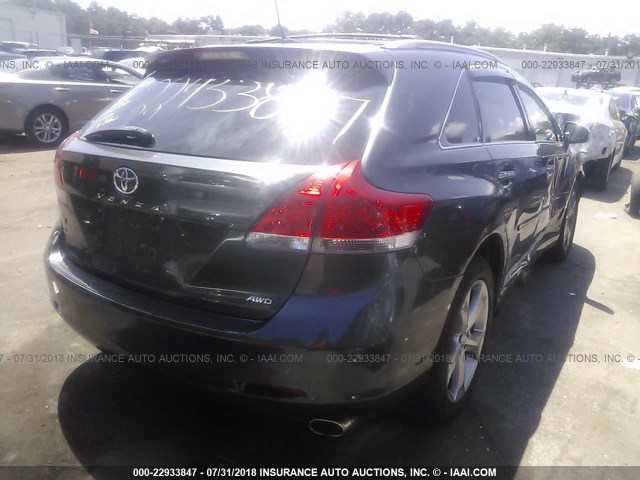 4T3BK11A19U005149 - 2009 TOYOTA VENZA GRAY photo 4