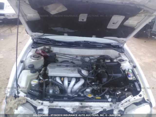 1Y1SK5286XZ424920 - 1999 CHEVROLET GEO PRIZM LSI WHITE photo 10