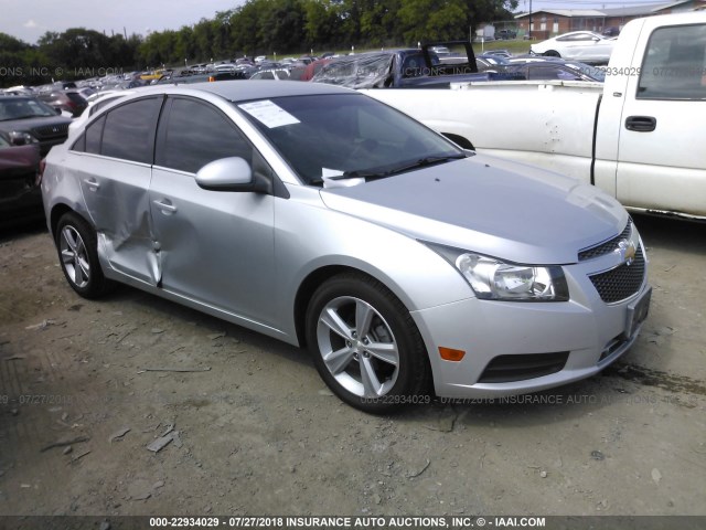 1G1PE5SB2D7225778 - 2013 CHEVROLET CRUZE LT SILVER photo 1