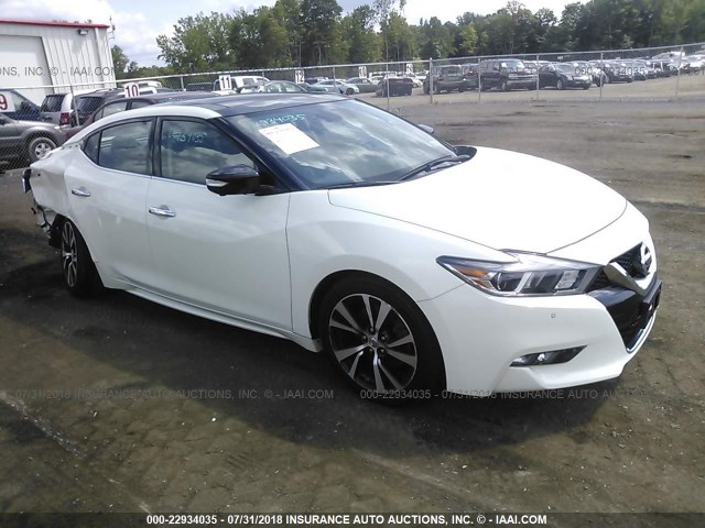 1N4AA6AP1GC375751 - 2016 NISSAN MAXIMA 3.5S/SV/SL/SR/PLAT WHITE photo 1