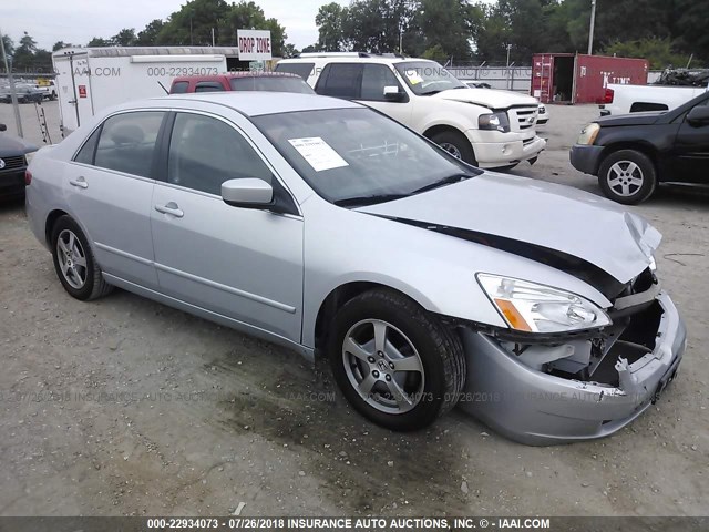 JHMCN36485C012234 - 2005 HONDA ACCORD HYBRID SILVER photo 1