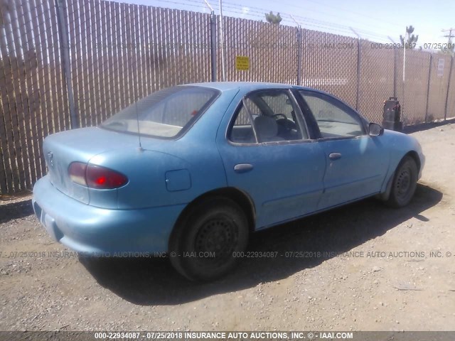 1G1JF5248X7140212 - 1999 CHEVROLET CAVALIER LS TEAL photo 4