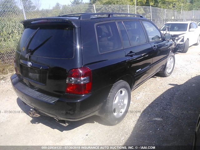 JTEEP21A070211564 - 2007 TOYOTA HIGHLANDER SPORT/LIMITED BLACK photo 4