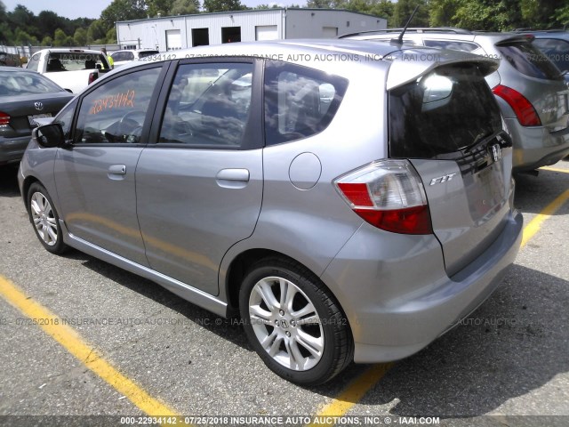 JHMGE88639S032867 - 2009 HONDA FIT SPORT SILVER photo 3