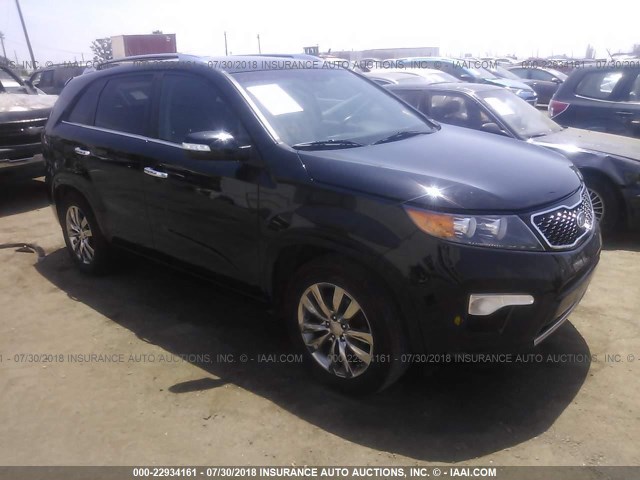 5XYKW4A20BG131571 - 2011 KIA SORENTO SX BLACK photo 1