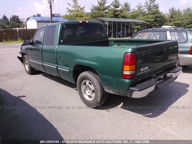 2GCEC19T5Y1181127 - 2000 CHEVROLET SILVERADO C1500 GREEN photo 3