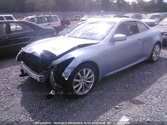 JN1CV6FE7BM954425 - 2011 INFINITI G37 SPORT BLUE photo 2