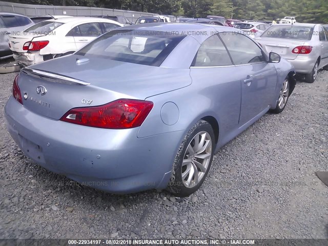 JN1CV6FE7BM954425 - 2011 INFINITI G37 SPORT BLUE photo 4