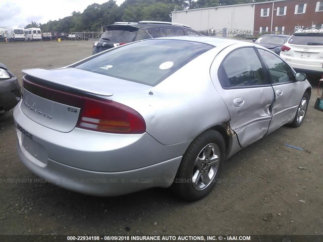 2B3HD56G04H683927 - 2004 DODGE INTREPID ES/SXT SILVER photo 4