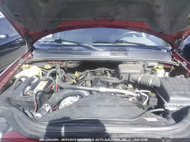 1J4GW48S34C200959 - 2004 JEEP GRAND CHEROKEE LAREDO/COLUMBIA/FREEDOM 红色 照片 10