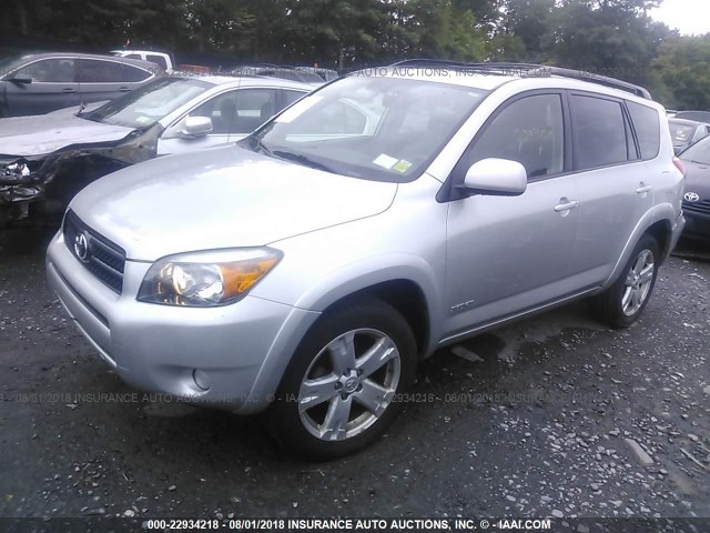 JTMBD32VX75067936 - 2007 TOYOTA RAV4 SPORT SILVER photo 2