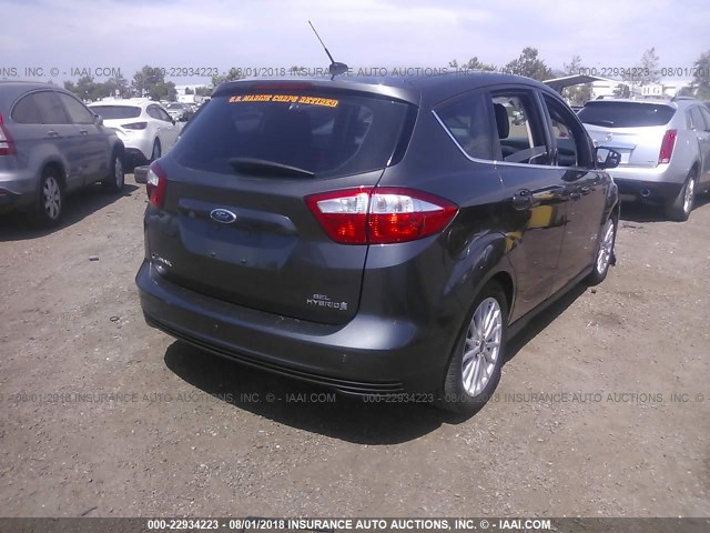 1FADP5BU2FL124505 - 2015 FORD C-MAX SEL SILVER photo 4