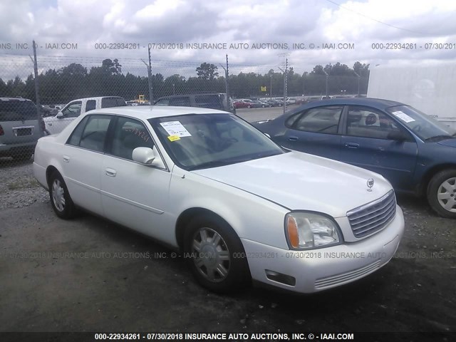 1G6KD54Y14U132406 - 2004 CADILLAC DEVILLE WHITE photo 1