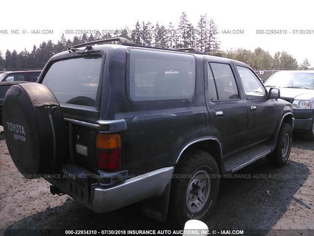 JT3VN39W6L8001003 - 1990 TOYOTA 4RUNNER VN39 SR5 BLACK photo 4