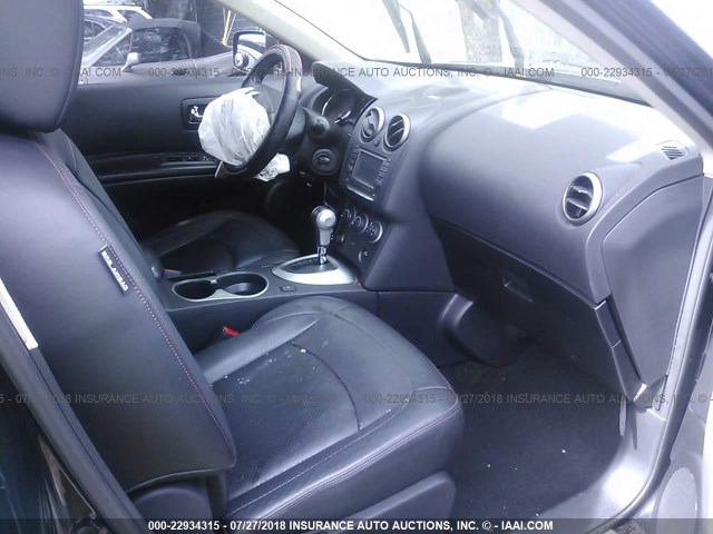 JN8AS5MT5CW302518 - 2012 NISSAN ROGUE S/SV BLACK photo 5