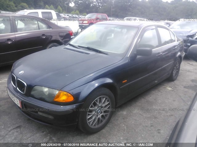 WBAAM5336XFR08906 - 1999 BMW 328 I AUTOMATIC BLUE photo 2