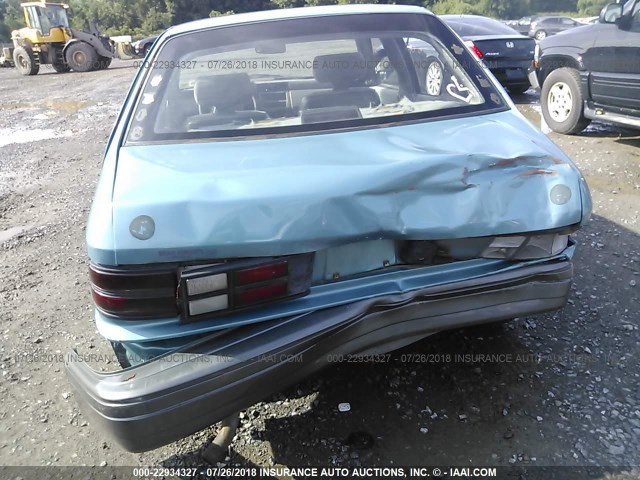 1P3AP28D0RN236389 - 1994 PLYMOUTH SUNDANCE BLUE photo 6