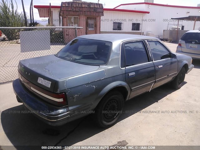 1G4AG55M9S6506706 - 1995 BUICK CENTURY SPECIAL BLUE photo 4