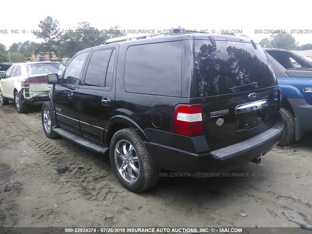 1FMFU19547LA94729 - 2007 FORD EXPEDITION LIMITED BLACK photo 3