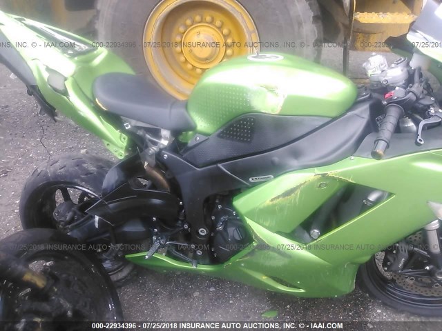 JKAZX4P118A038653 - 2008 KAWASAKI ZX600 P GREEN photo 6