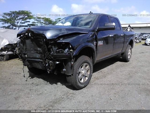 3C6UR5DL8JG170300 - 2018 RAM 2500 SLT BLACK photo 2