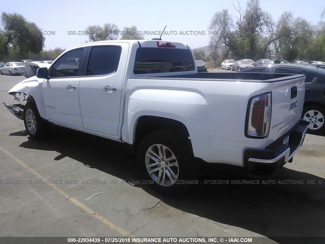 1GTG5CE33F1207344 - 2015 GMC CANYON SLT WHITE photo 3