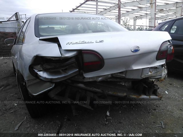 1G1NE52J23M505683 - 2003 CHEVROLET MALIBU LS SILVER photo 6