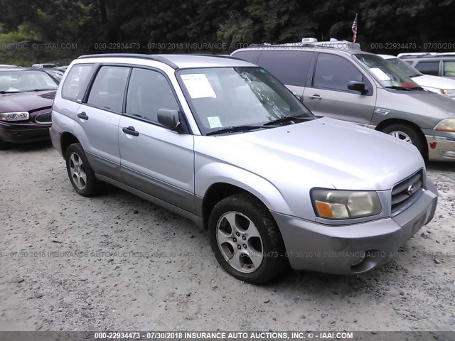 JF1SG65643H757791 - 2003 SUBARU FORESTER 2.5XS ვერცხლისფერი ფოტო 1