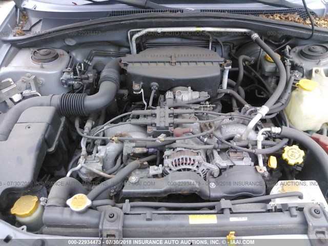 JF1SG65643H757791 - 2003 SUBARU FORESTER 2.5XS ვერცხლისფერი ფოტო 10