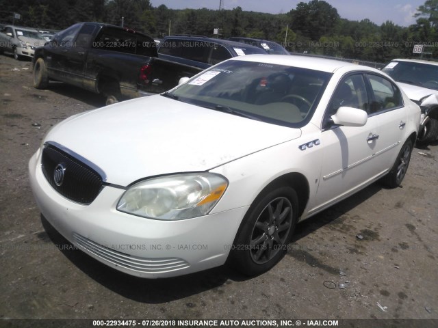 1G4HD57206U200949 - 2006 BUICK LUCERNE CXL WHITE photo 2