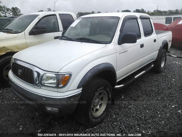 5TEGN92N44Z331375 - 2004 TOYOTA TACOMA DOUBLE CAB PRERUNNER WHITE photo 2