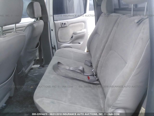 5TEGN92N44Z331375 - 2004 TOYOTA TACOMA DOUBLE CAB PRERUNNER WHITE photo 8