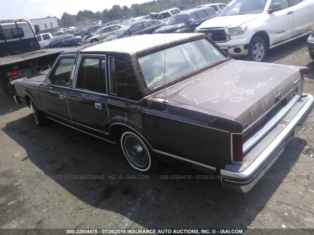 1LNBP94F0CY617990 - 1982 LINCOLN TOWN CAR BROWN photo 3