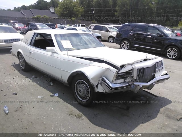 1G4EZ57YXFE464666 - 1985 BUICK RIVIERA WHITE photo 1