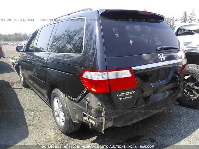 5FNRL38877B056331 - 2007 HONDA ODYSSEY TOURING BLACK photo 3