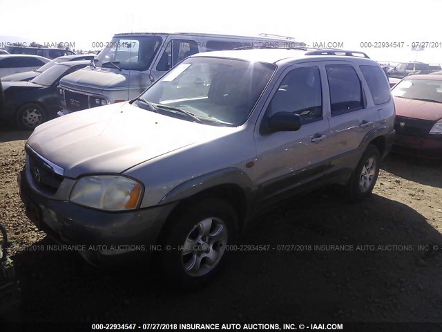 4F2CU08161KM65015 - 2001 MAZDA TRIBUTE LX/ES 银色 照片 2