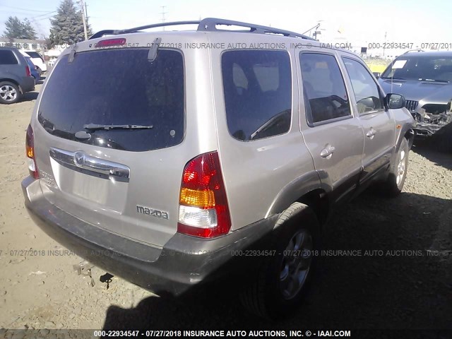 4F2CU08161KM65015 - 2001 MAZDA TRIBUTE LX/ES SILVER photo 4