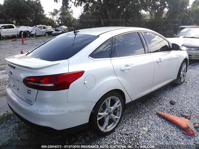 1FADP3J2XFL380072 - 2015 FORD FOCUS TITANIUM WHITE photo 4