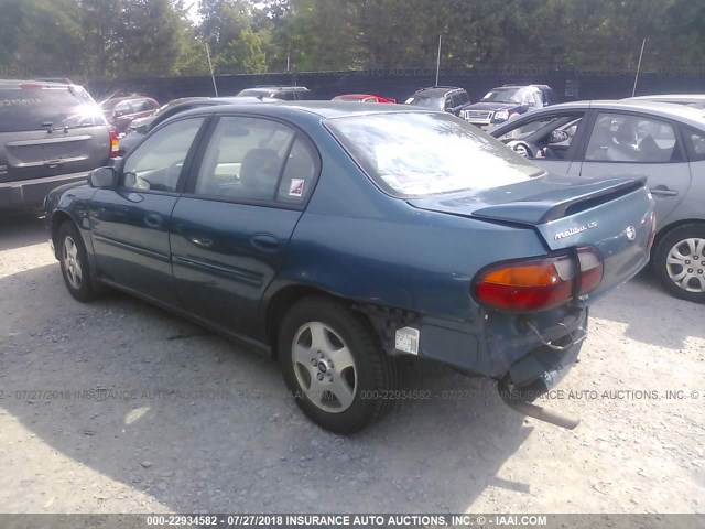 1G1NE52JX2M560493 - 2002 CHEVROLET MALIBU LS 青绿色 照片 3