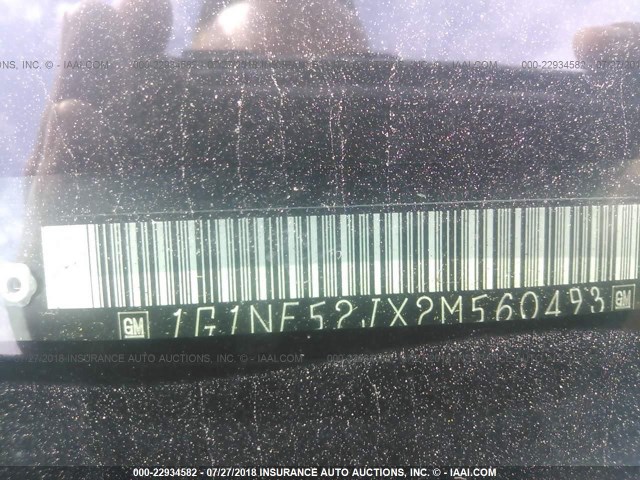 1G1NE52JX2M560493 - 2002 CHEVROLET MALIBU LS 青绿色 照片 9