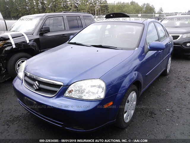 KL5JD56ZX8K737532 - 2008 SUZUKI FORENZA CONVENIENCE/POPULAR BLUE photo 2