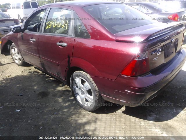 1FAHP34N77W211361 - 2007 FORD FOCUS ZX4/S/SE/SES 栗色 照片 3