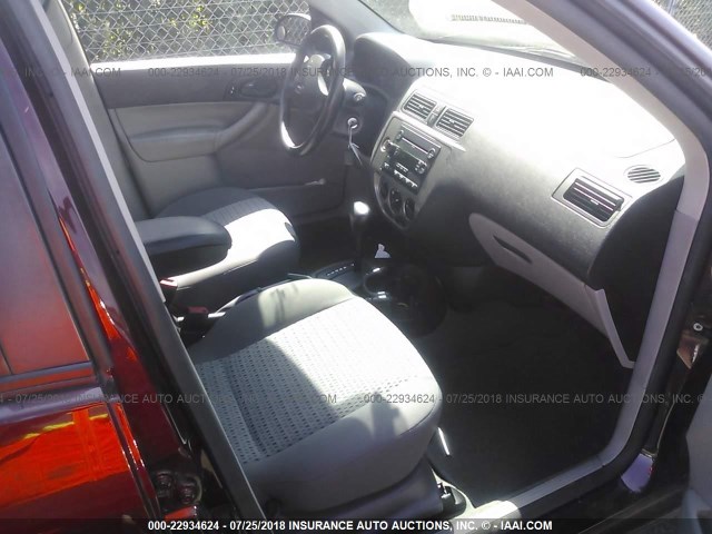 1FAHP34N77W211361 - 2007 FORD FOCUS ZX4/S/SE/SES 栗色 照片 5