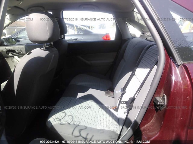 1FAHP34N77W211361 - 2007 FORD FOCUS ZX4/S/SE/SES 栗色 照片 8